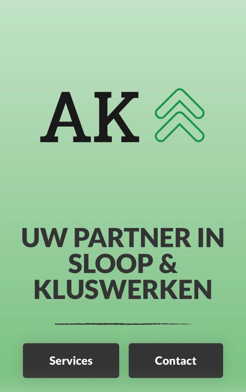 Website AK Sloop en Klusbedrijf Assen gerealiseerd door NJM Media