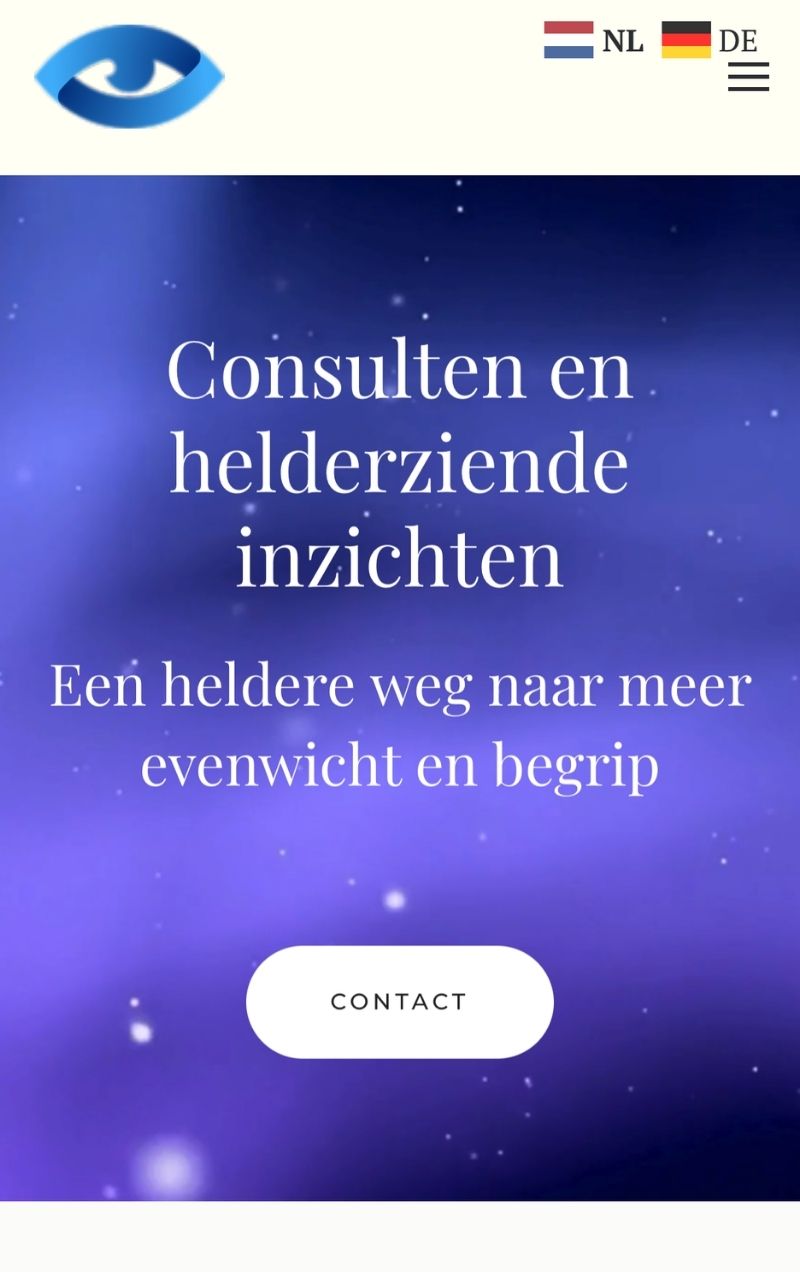 Website Paragnost Harm Boerema gerealiseerd door NJM Media