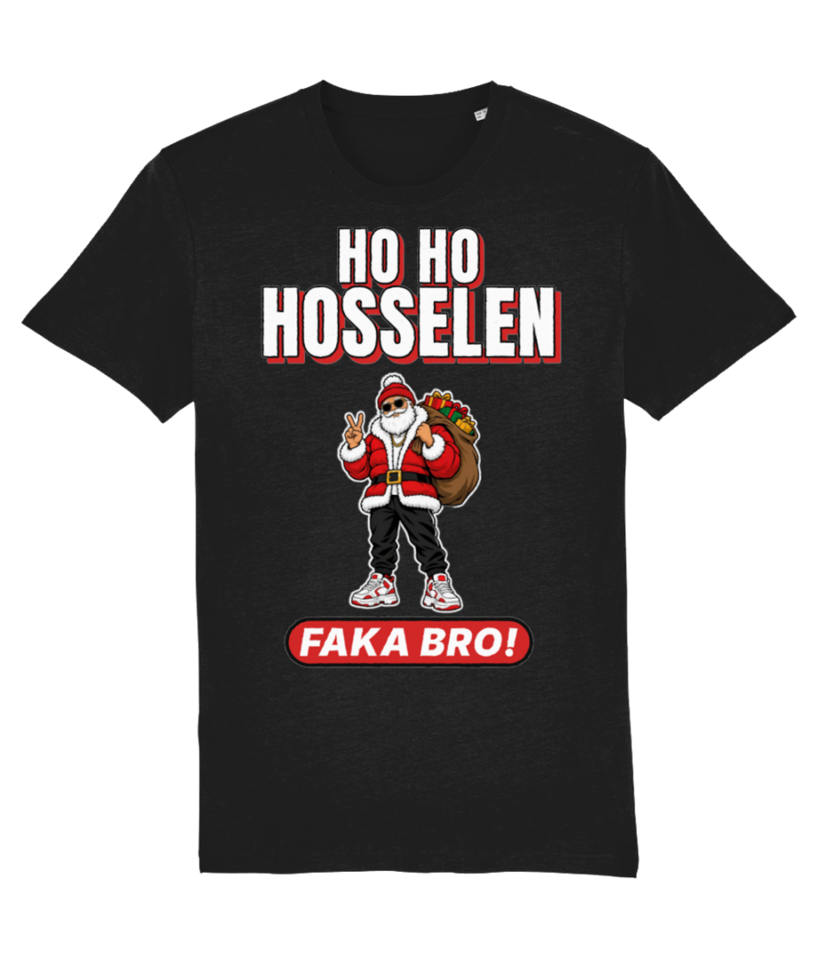 Productweergave: Street Christmas T-shirt zwart, vooraanzicht