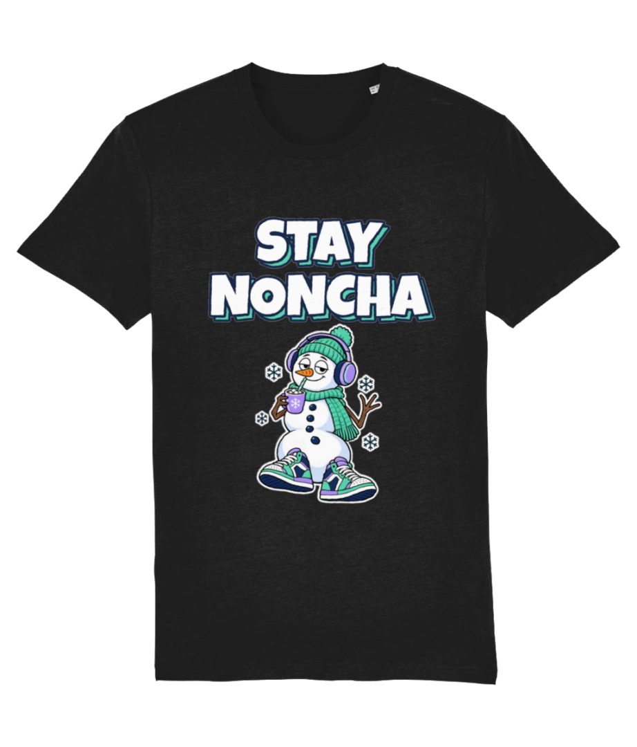 Winter T-shirt Stay Noncha, productweergave van het ontwerp