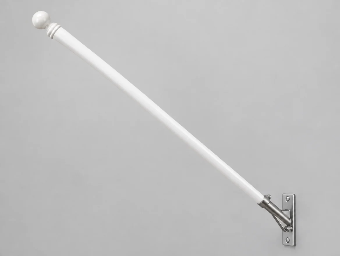 Gevelstok met knop en houder (impressie)